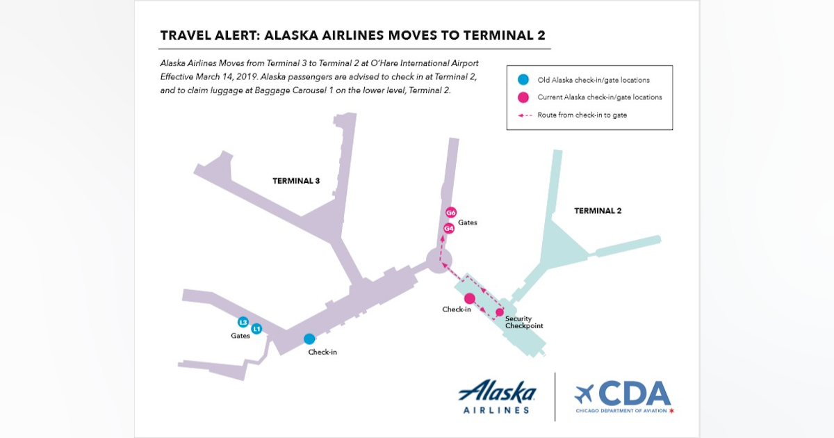 Alaska Airlines Moves To Terminal 2 At O Hare International Airport Aviation Pros