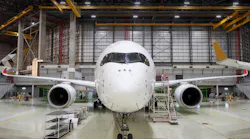 Etihad Airways Engineering welcomes its first Airbus A350 which arrives at the Abu Dhabi facility for heavy maintenance and modifications