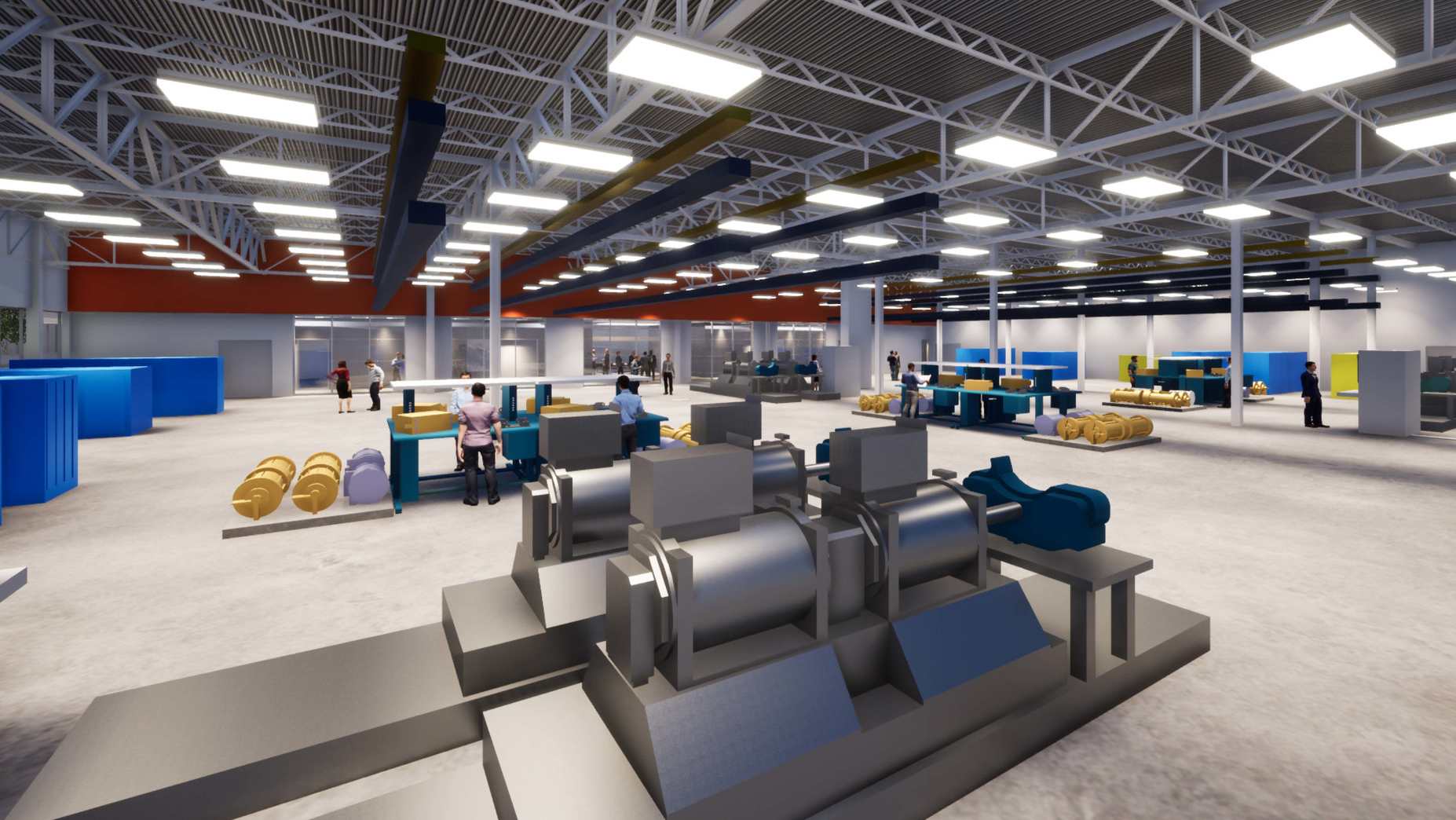 An artistic rendition of The Grid's lab.