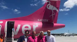 ATR Director of Sales USA Paolo Tabacco, Silver Airways Executive Vice President Kurt Brulisauer, Silver Airways and Seaborne Airlines CEO Steve Rossum, ATR Vice President Sales Americas Pier Luigi Baldacchini