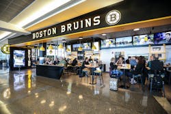 Boston Logan International Airport's Bruins Bar is an example of more local flair for travelers. Boston Logan International Airport's Bruins Bar is an example of more local flair for travelers.