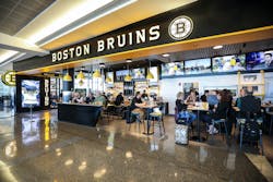 Boston Logan International Airport&apos;s Bruins Bar is an example of more local flair for travelers.