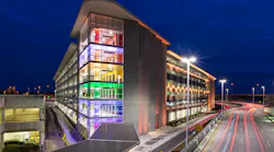Nash Intl Airport Parking Garage E H Ext Night 6