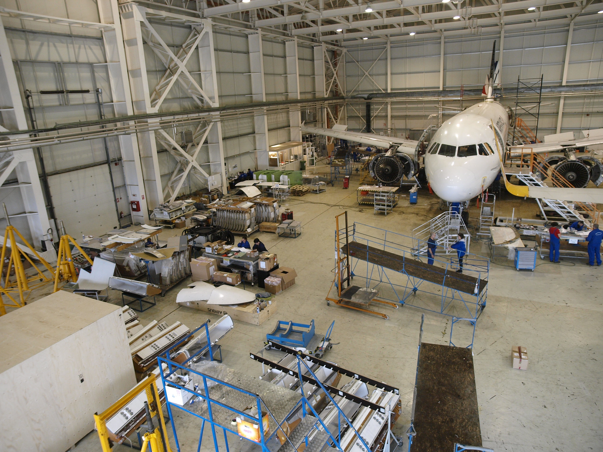 The hangar built in late 2012 doubled Aerostar's MRO capacity.