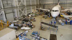 The hangar built in late 2012 doubled Aerostar's MRO capacity.