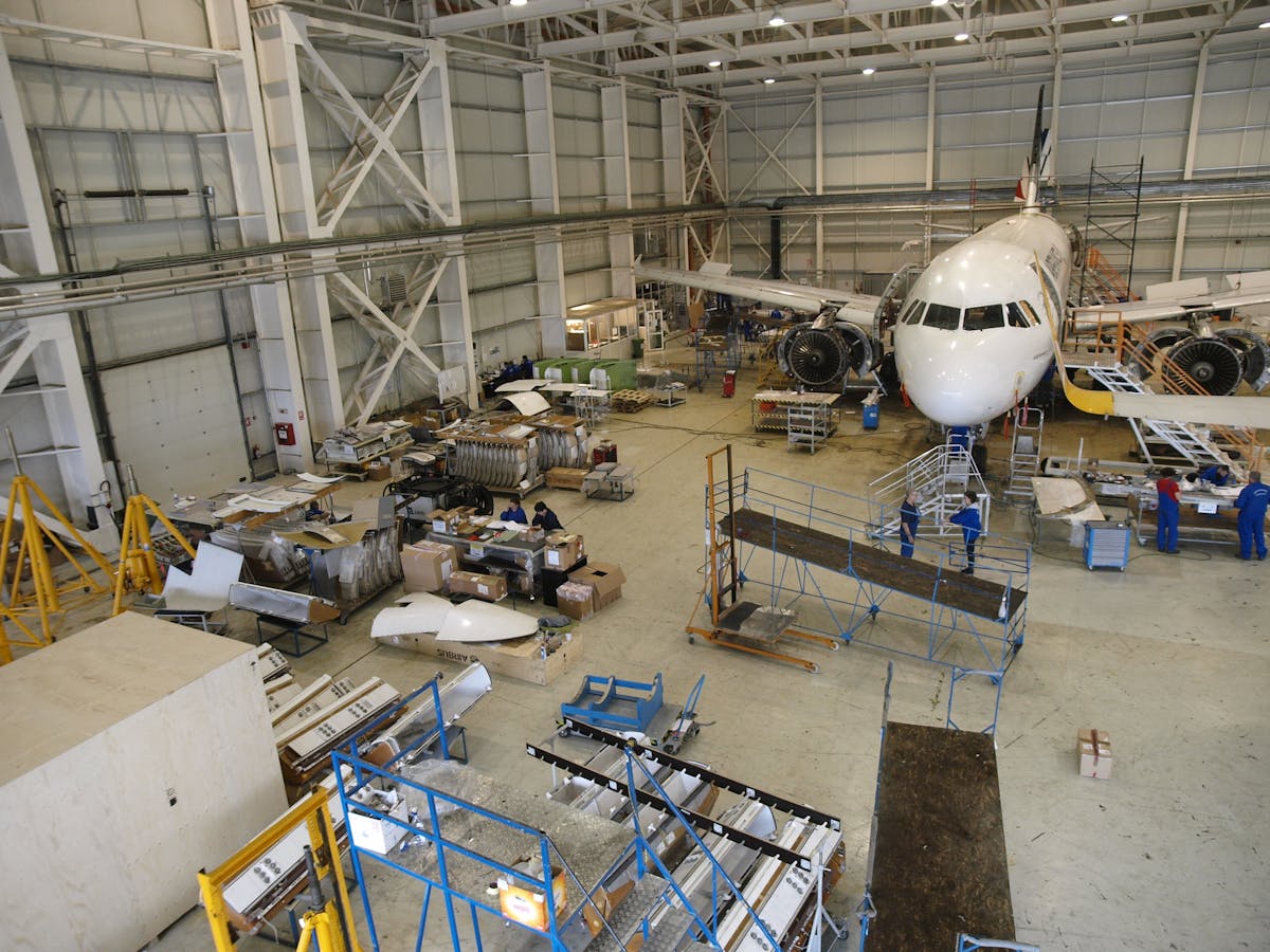 The hangar built in late 2012 doubled Aerostar&apos;s MRO capacity.