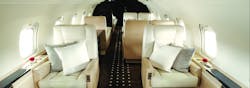 Bombardier Challenger850 Vista Jet Interior Nobelts