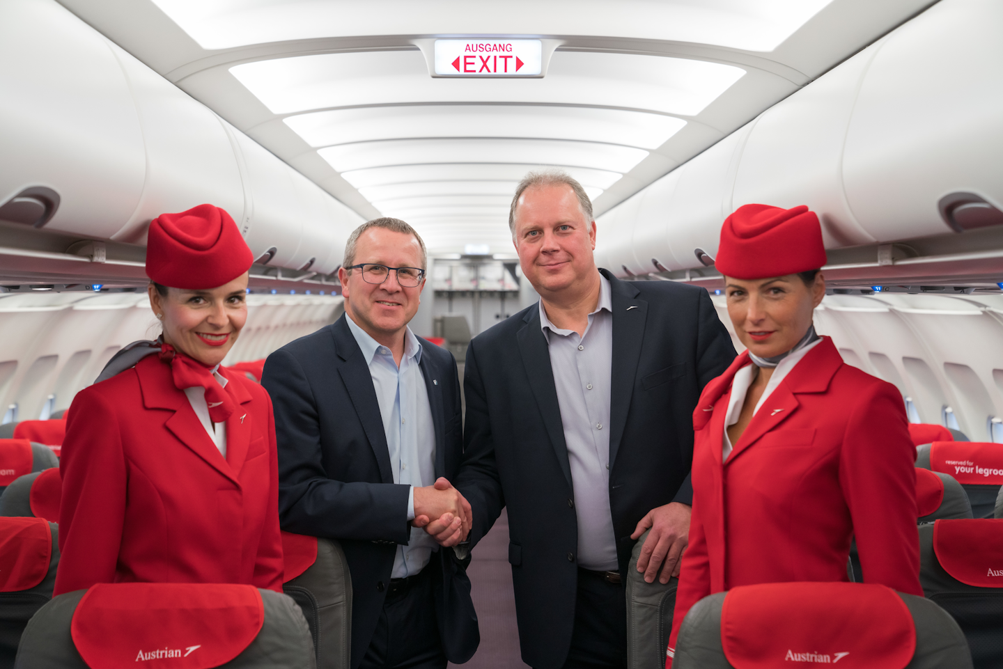 Facc Performs Cabin Upgrade On Austrian Airlines A320 Aircraft Aviation Pros