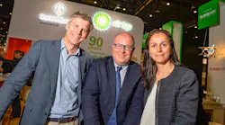 Left to right: Thorbjörn Larsson – Nordics and UK/General Manager; Barry Sargeant, London Biggin Hill Airport, Ground Operations Manager and Laura Peña-Gutierrez, Air BP Regional General Aviation Director, Northern, Central & Western Europe.