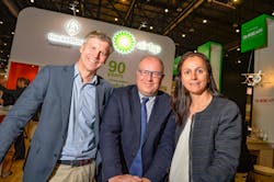 Left to right: Thorbjörn Larsson – Nordics and UK/General Manager; Barry Sargeant, London Biggin Hill Airport, Ground Operations Manager and Laura Peña-Gutierrez, Air BP Regional General Aviation Director, Northern, Central & Western Europe. Left to right: Thorbjörn Larsson – Nordics and UK/General Manager; Barry Sargeant, London Biggin Hill Airport, Ground Operations Manager and Laura Peña-Gutierrez, Air BP Regional General Aviation Director, Northern, Central & Western Europe.