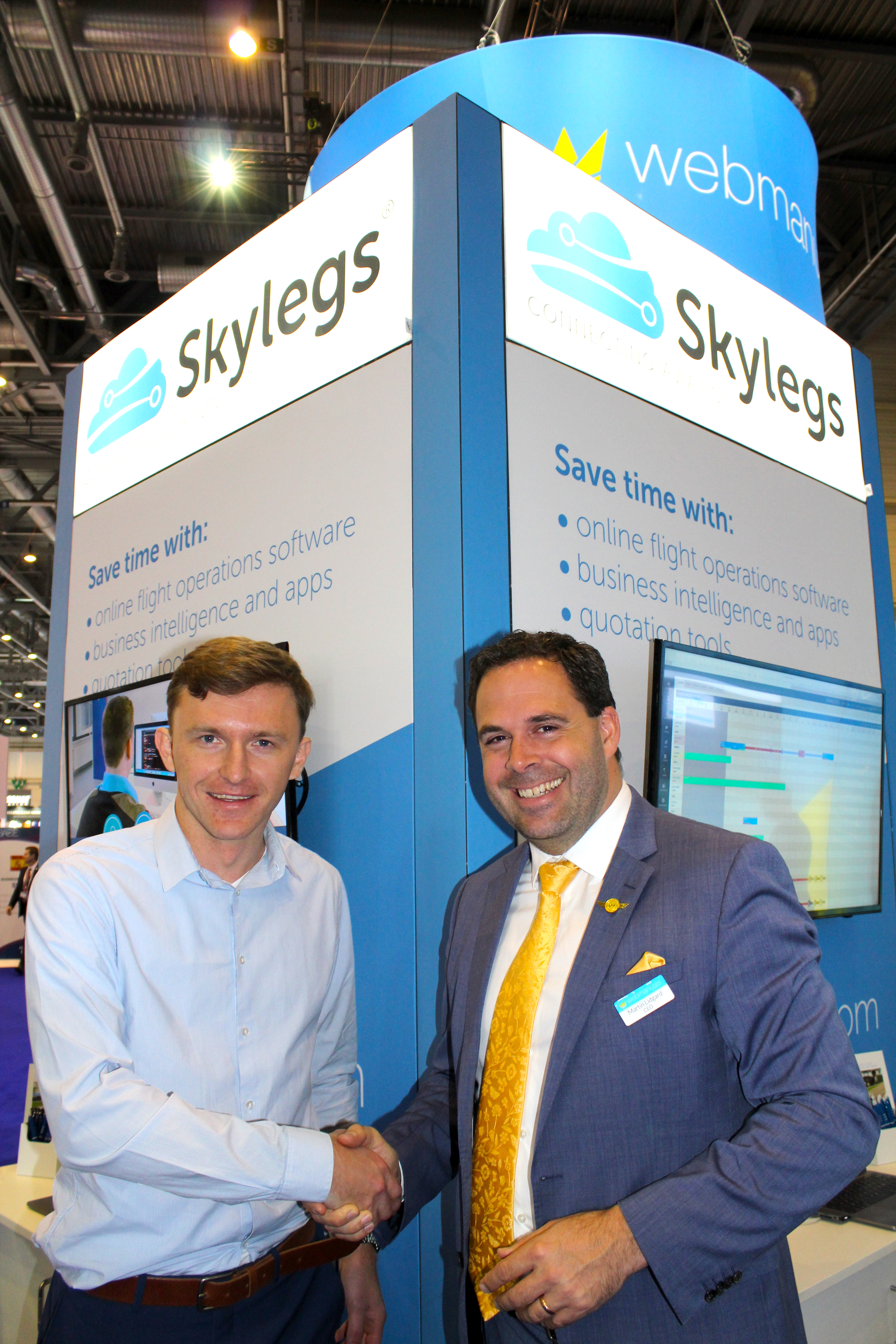 Maxim Schelfhout, Managing Director Of Skylegs And Martin Lidgard, Ceo Of Web Manuals