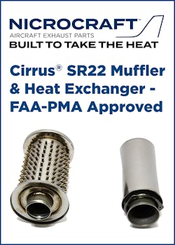 Nicrocraft Cirrus Sr22 Muffler &amp; Hx Faa Pma Approved