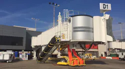 One of the new boarding bridges at Hartsfield-Jackson Atlanta International Airport.