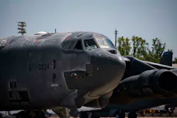 A B-52 Stratofortress, nicknamed 'Wise Guy,' taxis into Barksdale Air Force Base, La., May 14, 2019. The jet had been sitting at the 309th Aerospace Maintenance and Regeneration Group at Davis-Monthan AFB, Ariz. since 2008. It is being returned to service to replace a B-52 lost during takeoff in 2016.