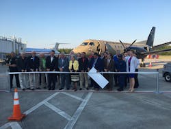 Silver Airways team members, Okaloosa County officials and Invisible Wounds Center launch first flight from Destin to Orlando aboard Silver Airways&rsquo; military-themed aircraft &ldquo;Bravo Zulu&rdquo;