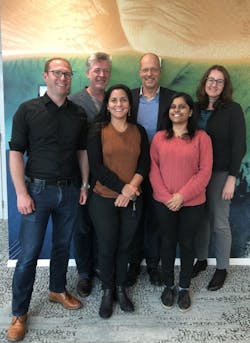 Picture caption (L-R): Chris Davies, Technology and Product Manager, Cargo iQ; Ariaen Zimmerman, Executive Director, Cargo iQ; Laura Rodriguez, Implementation and Quality Manager, Cargo iQ; Henrik Ambak, Senior Vice President of Cargo Operations Worldwide, Emirates SkyCargo; Megha Palkar, Assistant Manager, Cargo iQ; Kerstin Strauss, Vice President and Head of Global Air Logistics Operations, Kuehne + Nagel. Picture caption (L-R): Chris Davies, Technology and Product Manager, Cargo iQ; Ariaen Zimmerman, Executive Director, Cargo iQ; Laura Rodriguez, Implementation and Quality Manager, Cargo iQ; Henrik Ambak, Senior Vice President of Cargo Operations Worldwide, Emirates SkyCargo; Megha Palkar, Assistant Manager, Cargo iQ; Kerstin Strauss, Vice President and Head of Global Air Logistics Operations, Kuehne + Nagel.