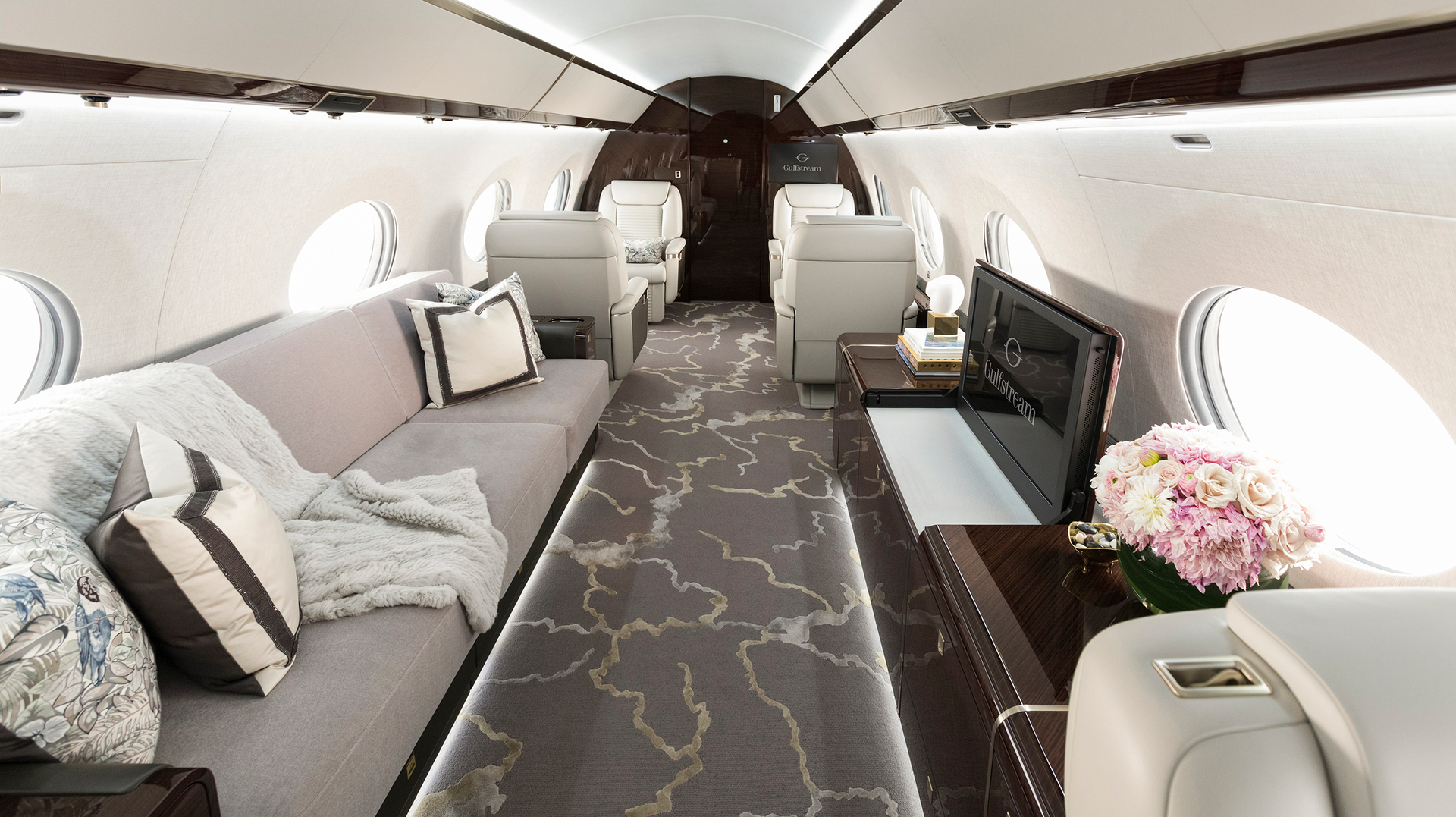 The Gulfstream G650 Er Serenity And Style Cabin View