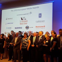 Award winners at the 2019 Aerospace Media Awards