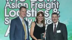 Deputy Commissioner of AK DOT&PF, John R. Binder III, and ANC Division Operations Manager, Trudy Wassel were in Hong Kong to receive the 2019 AFLAS Best Airport - N.A. Award