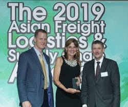 Deputy Commissioner of AK DOT&amp;PF, John R. Binder III, and ANC Division Operations Manager, Trudy Wassel were in Hong Kong to receive the 2019 AFLAS Best Airport - N.A. Award