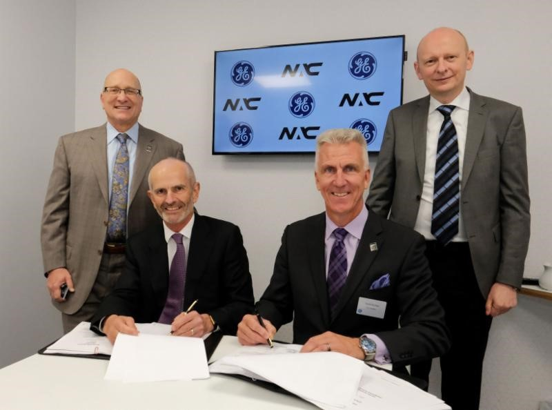 GE Vice Chair and GE Aviation President and CEO David Joyce, Nordic Aviation Capital Chief Operating Officer Tom Turley, GE Aviation Regional Engines &amp; Services General Manager David Kircher and Nordic Aviation Capital Chairman of the Board Martin Moller