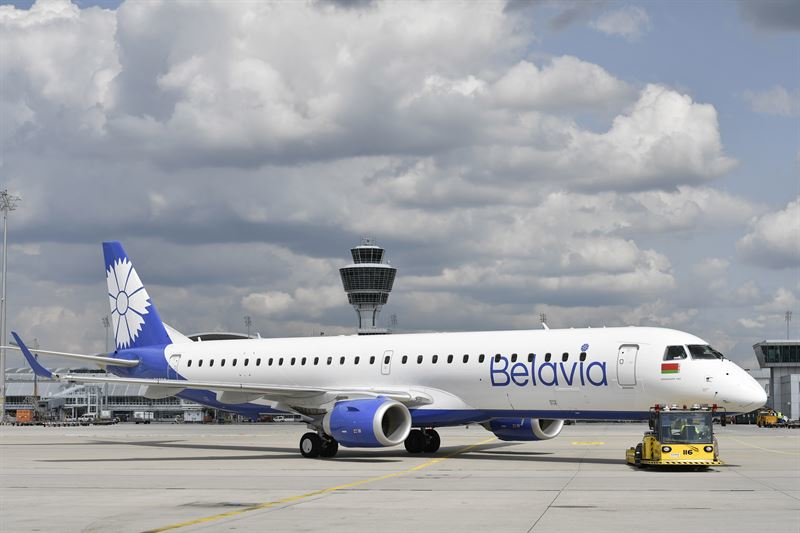 Belavia at Munich Airport.