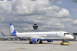 Belavia at Munich Airport. Belavia at Munich Airport.