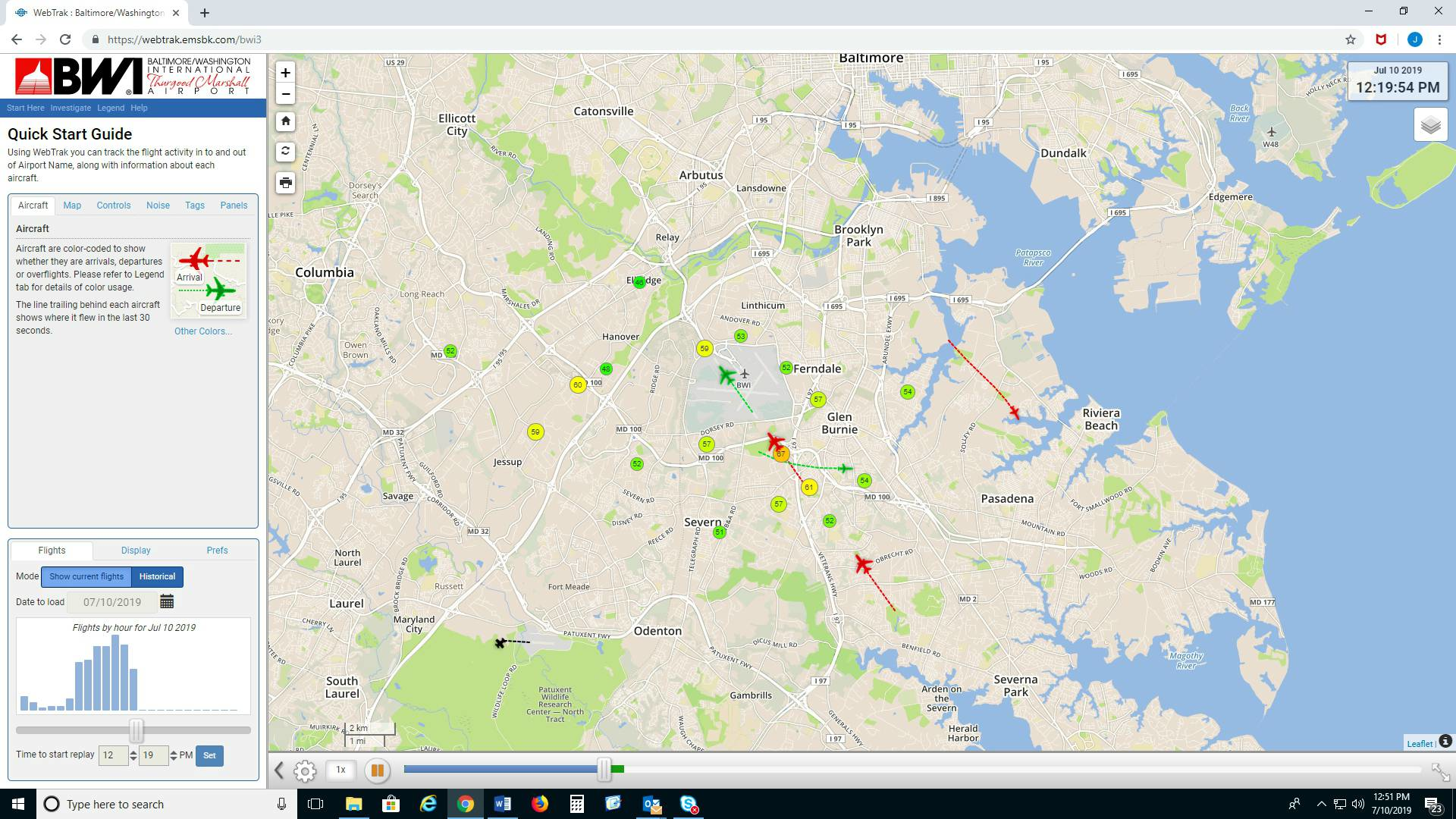 Bwi Web Trak Image July 10 2019