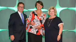 From left to right: Kevin Burke, ACI-NA President and CEO, Tatiana Starostina, and Candice McGraw, ACI-NA Chair and CEO of Cincinnati/Northern Kentucky International Airport.