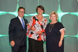 From left to right: Kevin Burke, ACI-NA President and CEO, Tatiana Starostina, and Candice McGraw, ACI-NA Chair and CEO of Cincinnati/Northern Kentucky International Airport. From left to right: Kevin Burke, ACI-NA President and CEO, Tatiana Starostina, and Candice McGraw, ACI-NA Chair and CEO of Cincinnati/Northern Kentucky International Airport.