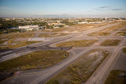 Florida burrowing owls and gopher tortoises love the grassy open land and sandy soils found in areas such as FXE, and the airport has long protected the animals by marking known burrows so maintenance workers and landscapers can avoid disturbing them. Florida burrowing owls and gopher tortoises love the grassy open land and sandy soils found in areas such as FXE, and the airport has long protected the animals by marking known burrows so maintenance workers and landscapers can avoid disturbing them.