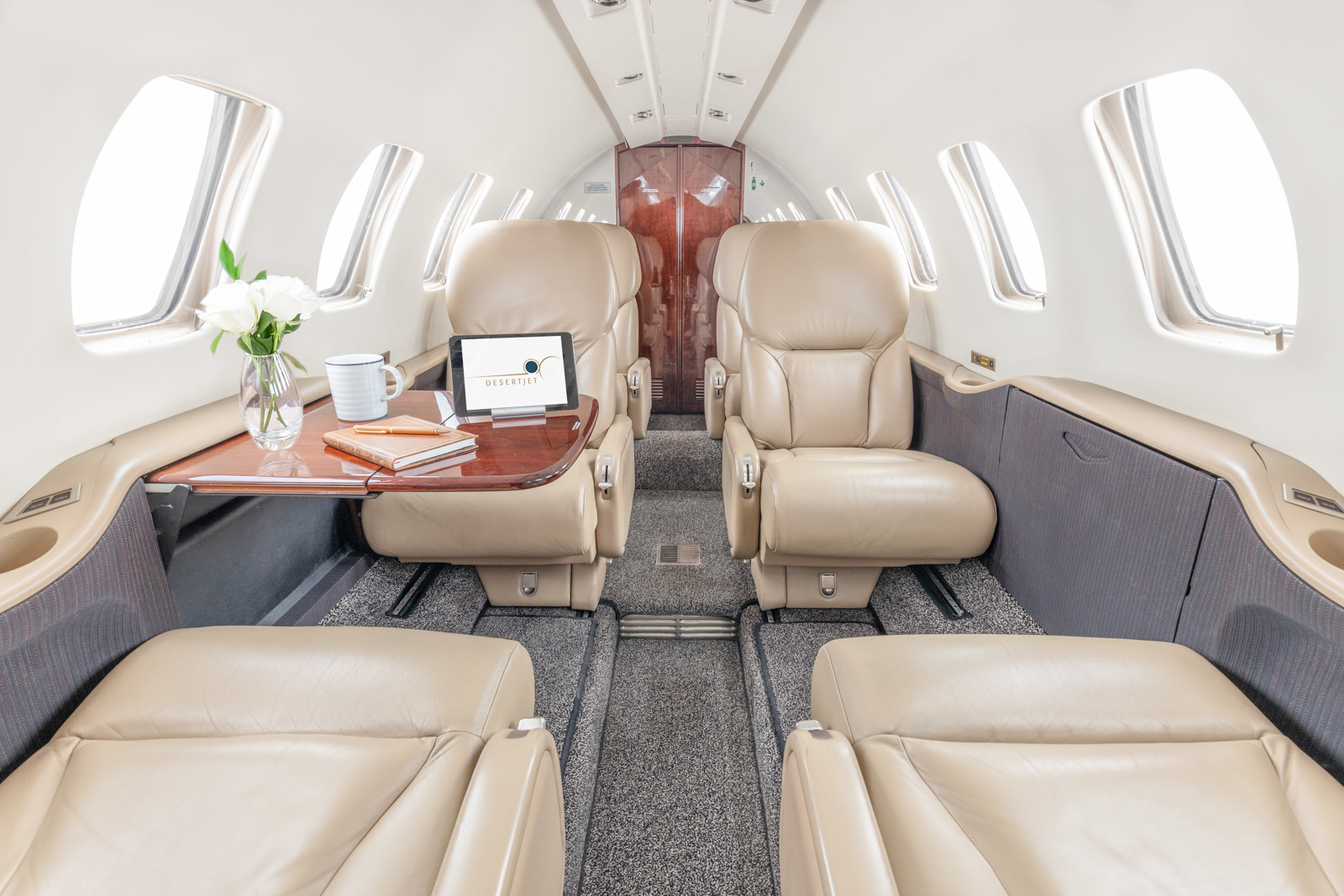Desert Jet Citation Bravo Interior1 N942 Eb