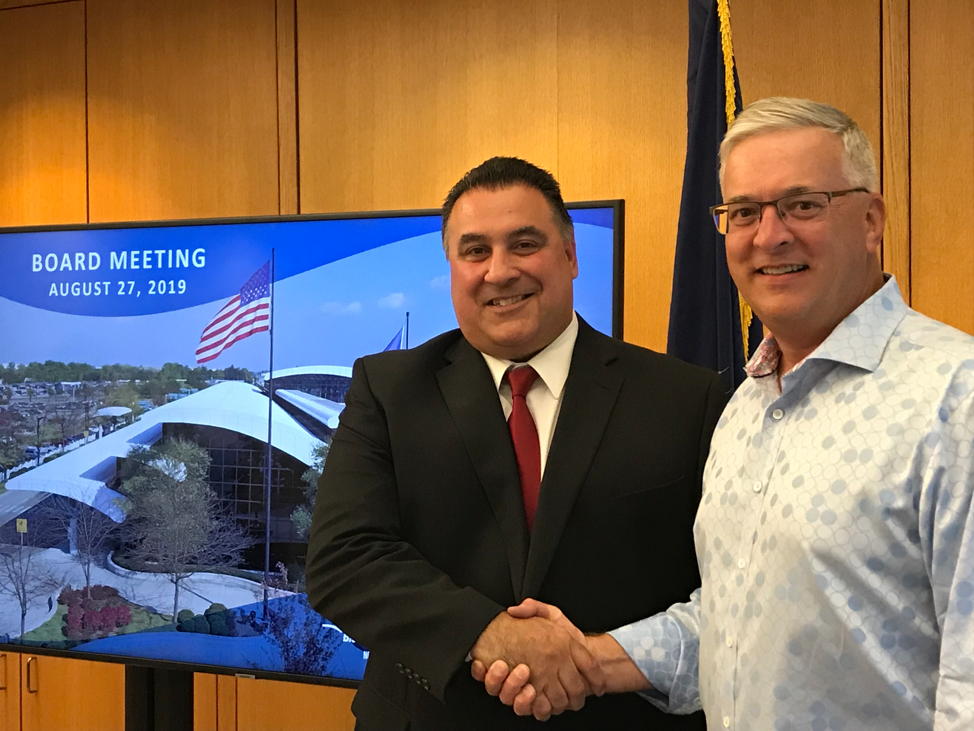 Nino Sapone on left and Win Cooper on the right.