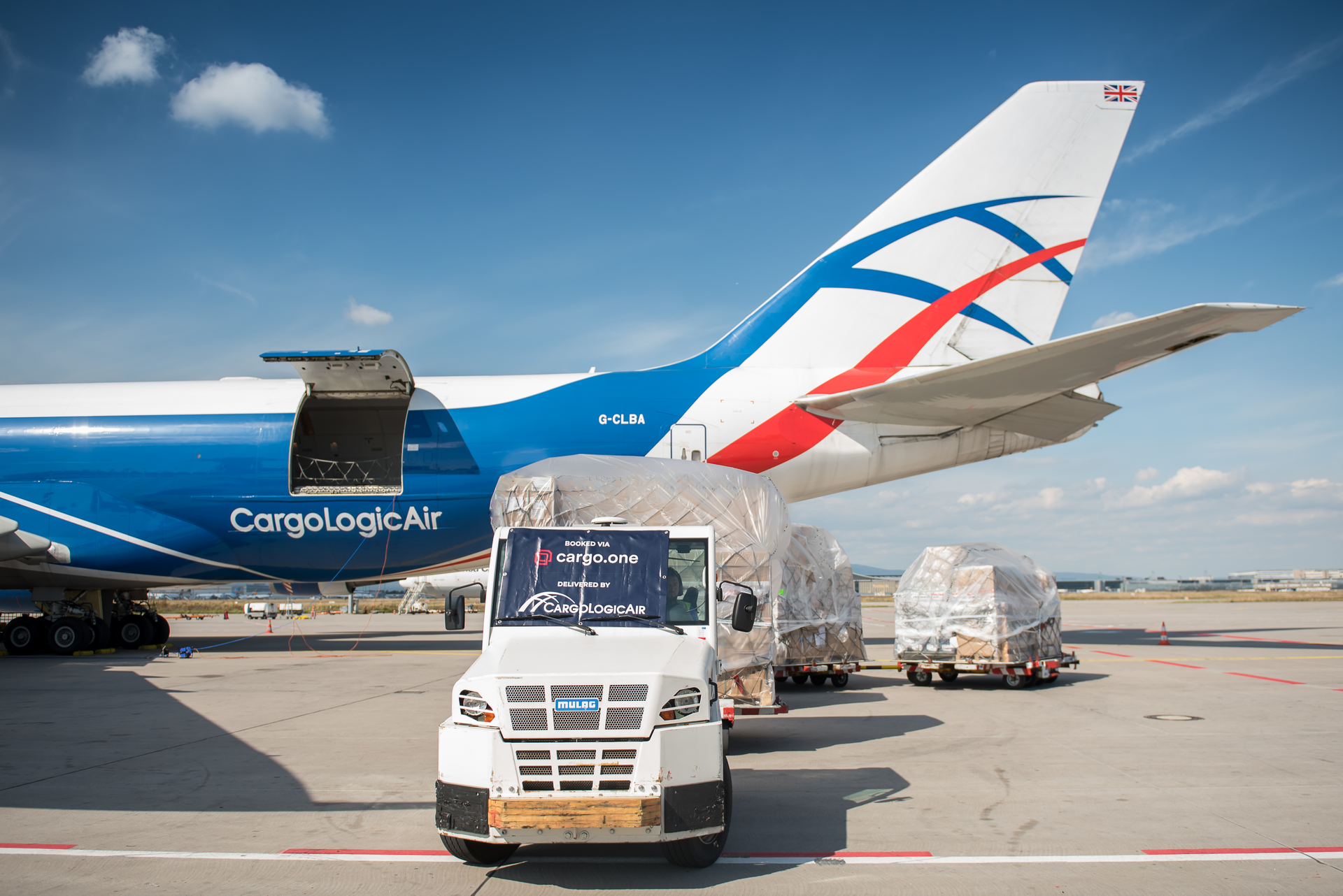 CargoLogicAir freighter at Frankfurt Airport