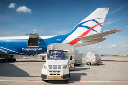 CargoLogicAir freighter at Frankfurt Airport