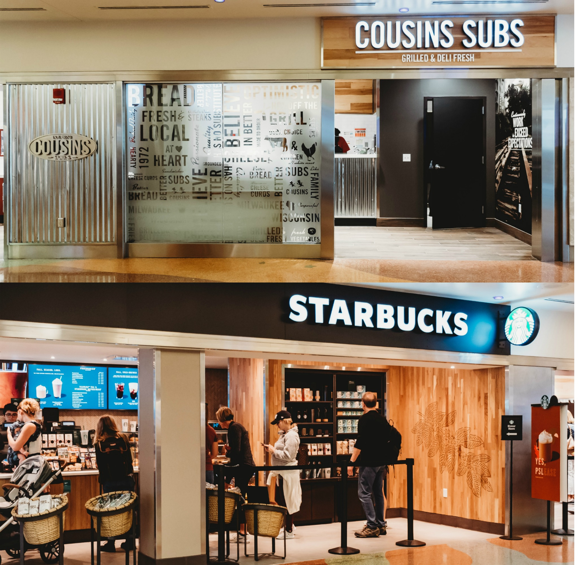 Cousins Subs Starbucks Collage2