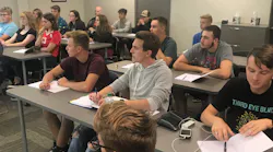 Crosswinds Students Austin Lower Right Corner And Kelcie Front Row Black Shirt