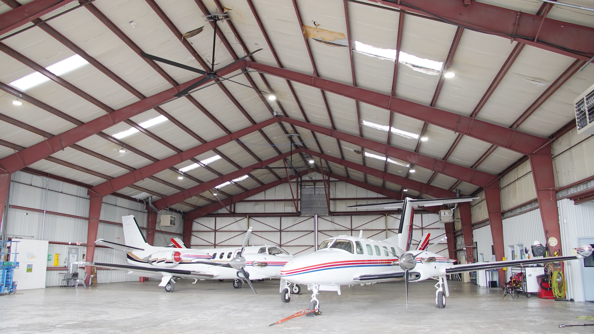 Dci Hangar With Hunter Fans