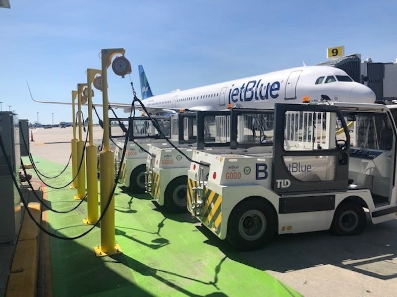 JetBlue Introduces the Largest Electric Ground Service Equipment (eGSE