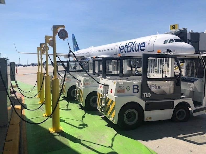 JetBlue Introduces the Largest Electric Ground Service Equipment (eGSE) Fleet at New York’s JFK JetBlue Introduces the Largest Electric Ground Service Equipment (eGSE) Fleet at New York’s JFK