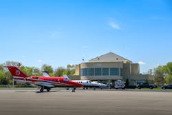 Jets sit outside of the Clarksville Regional Airport, where not too long ago you'd be lucky to see 'one dusty old Cessna.' Jets sit outside of the Clarksville Regional Airport, where not too long ago you'd be lucky to see 'one dusty old Cessna.'
