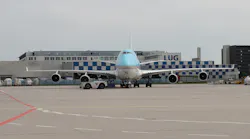 Korean Air aircraft at Frankfurt/Main airport