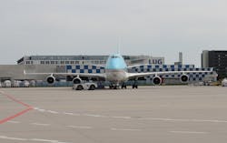 Korean Air aircraft at Frankfurt/Main airport