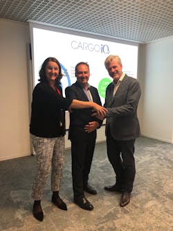 From left to right, Kerstin Strauss, VP Air Logistics Operations, Global Airfreight, Kuehne + Nagel; Scott McCorquodale, Chief Automation Officer, Air Cargo, WiseTech Global; Ariaen Zimmerman, Executive Director, Cargo iQ. From left to right, Kerstin Strauss, VP Air Logistics Operations, Global Airfreight, Kuehne + Nagel; Scott McCorquodale, Chief Automation Officer, Air Cargo, WiseTech Global; Ariaen Zimmerman, Executive Director, Cargo iQ.