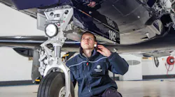 A Young Engineer At Work At Bbga Member Company Oriens Aviation Pilatus Service Centre At London Biggin Hill Airport