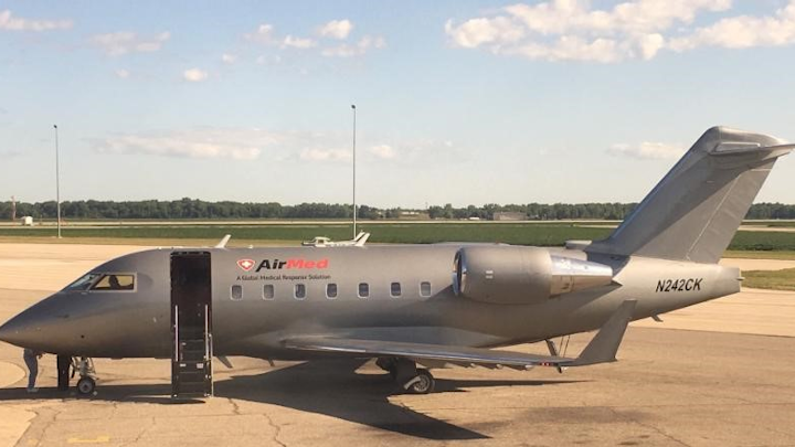 Airmed Adds Challenger Medical Jet For Long Range Transports Aviation Pros