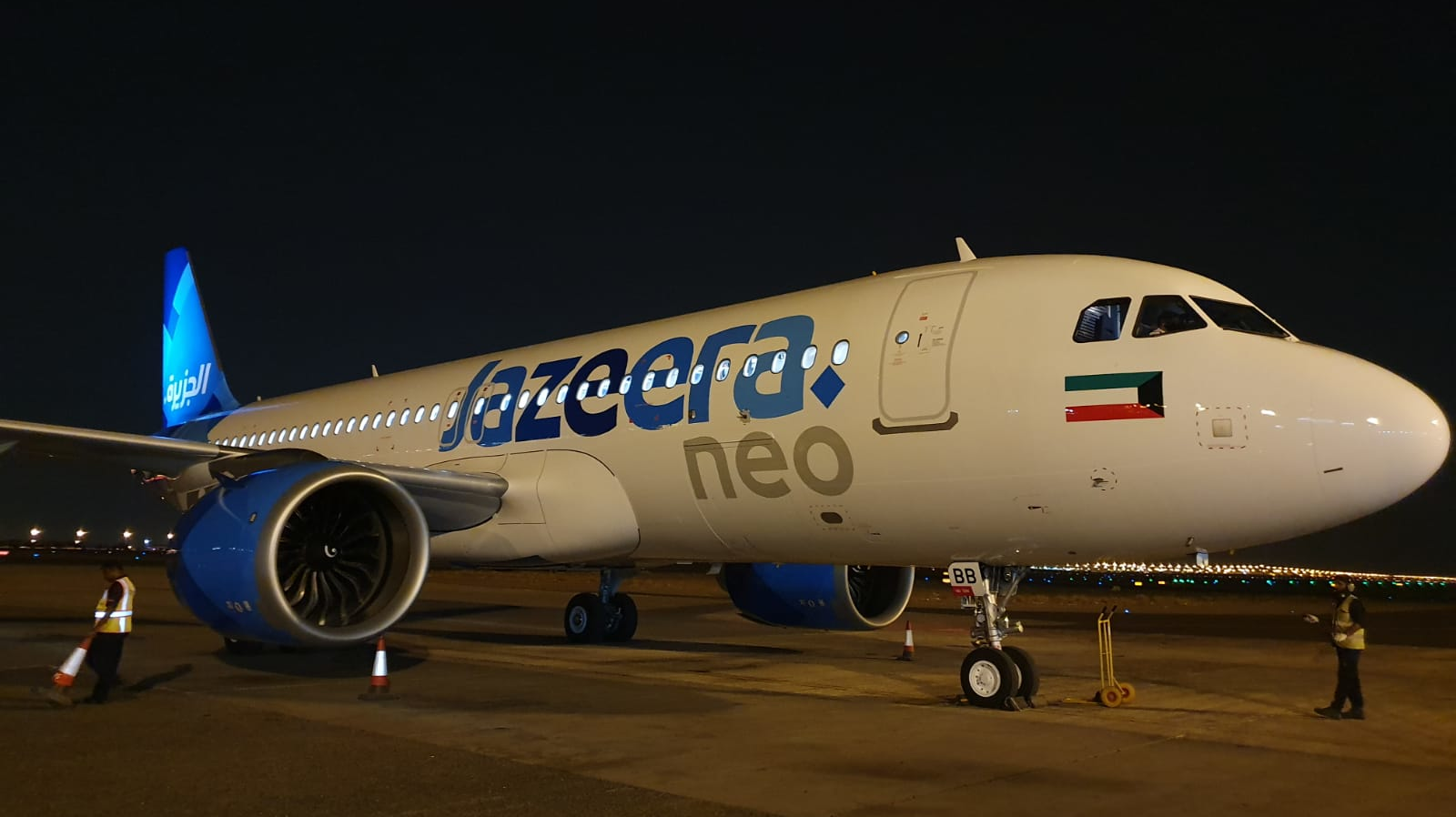 Jazeera Airways 2nd A320neo Oct 2019 طيران الجزيرة تتسلم ثاني A320neo (1)