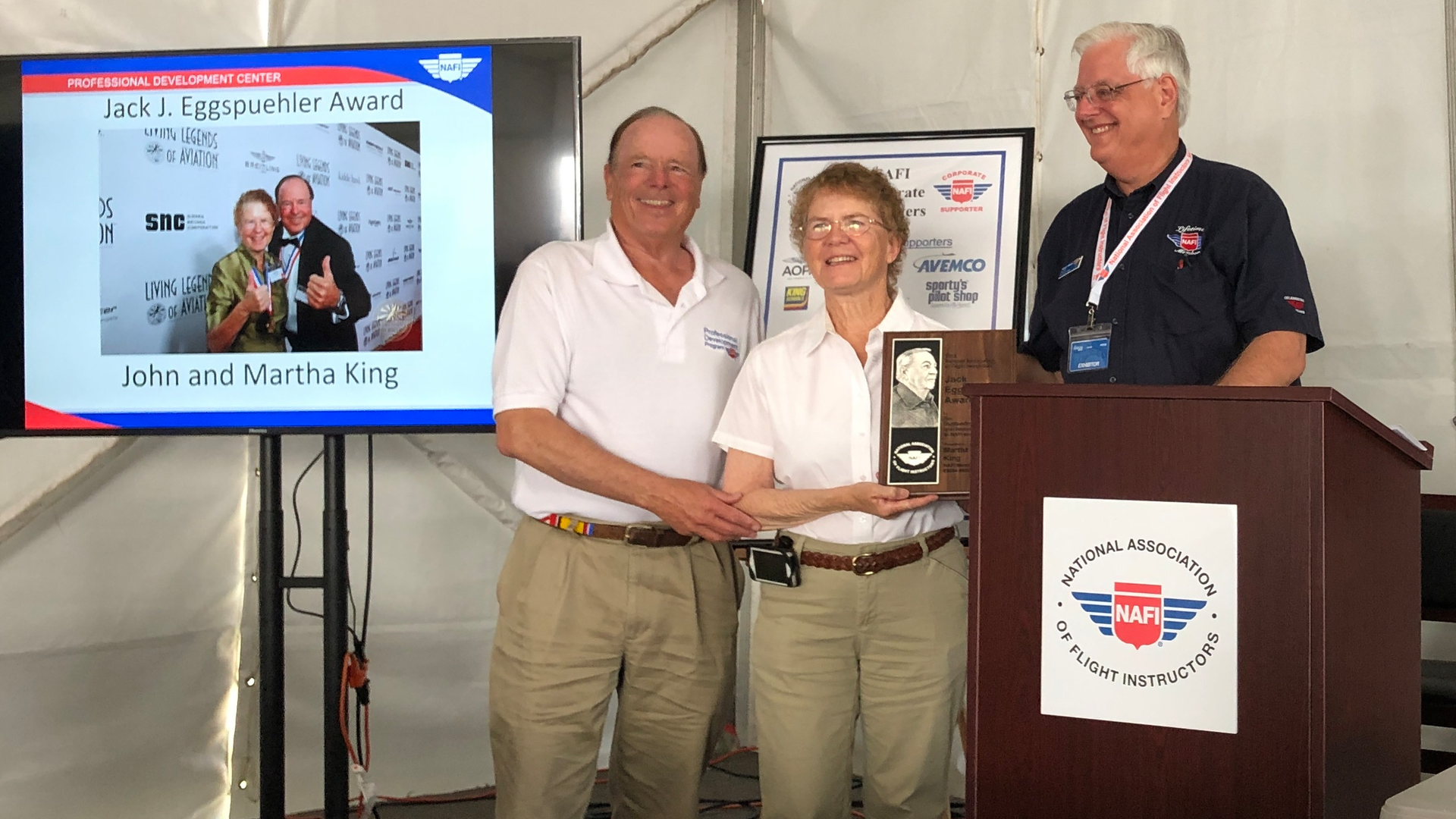 John & Martha King, Bob Meder Nafi