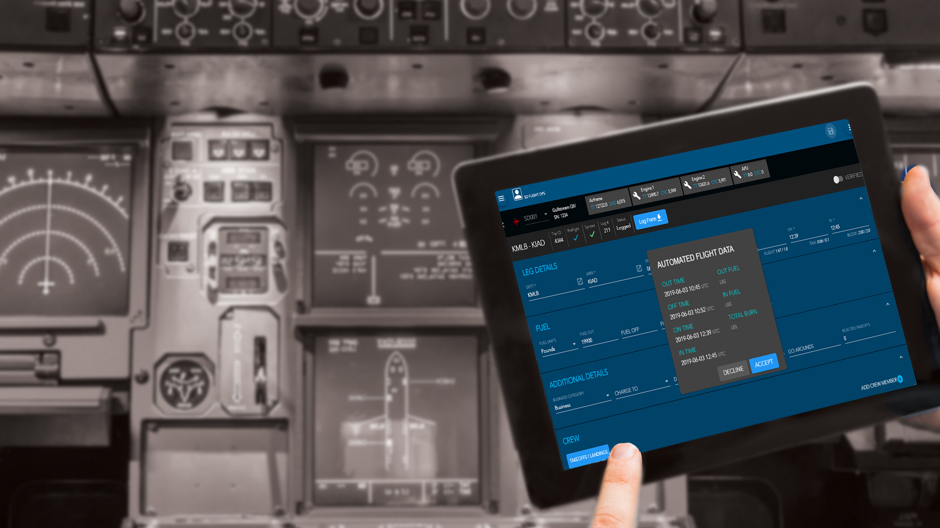 Sd Post Flight Industrys First Real Time Automated Flight Log Reporting Software