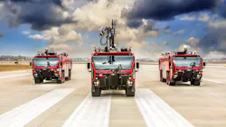 Oshkosh Airport Products will showcase the new Oshkosh Striker 8x8 ARFF vehicle and Striker Simulator at China Fire 2019 to be held at the China International Exhibition Centre in Beijing on October 16-19.
